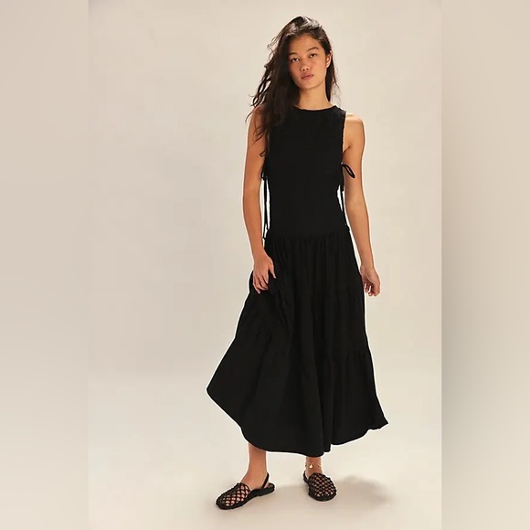 Free People - Free-est Sterling Maxi Dress in Black - XSmall NWT - Picture 1 of 11